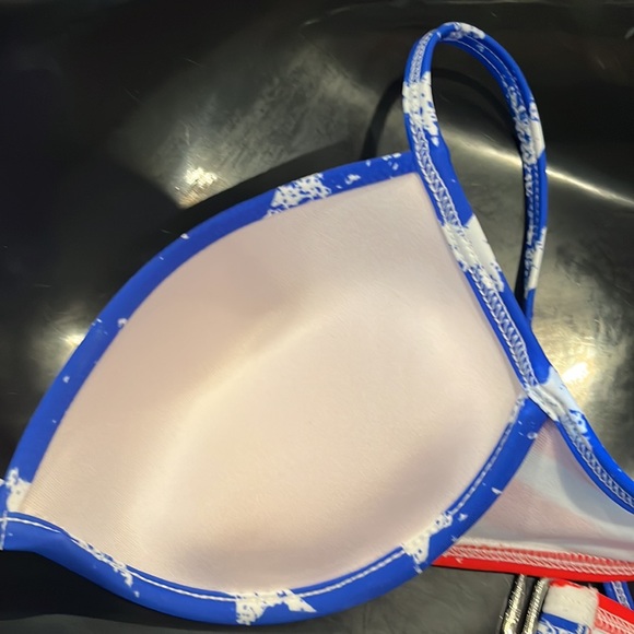 NWT Red White & Blue Bikini Top - Picture 5 of 7